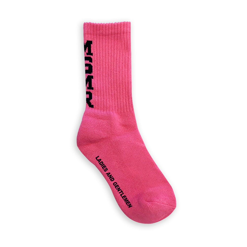 MSMR Vivid  Logo Socks Pink