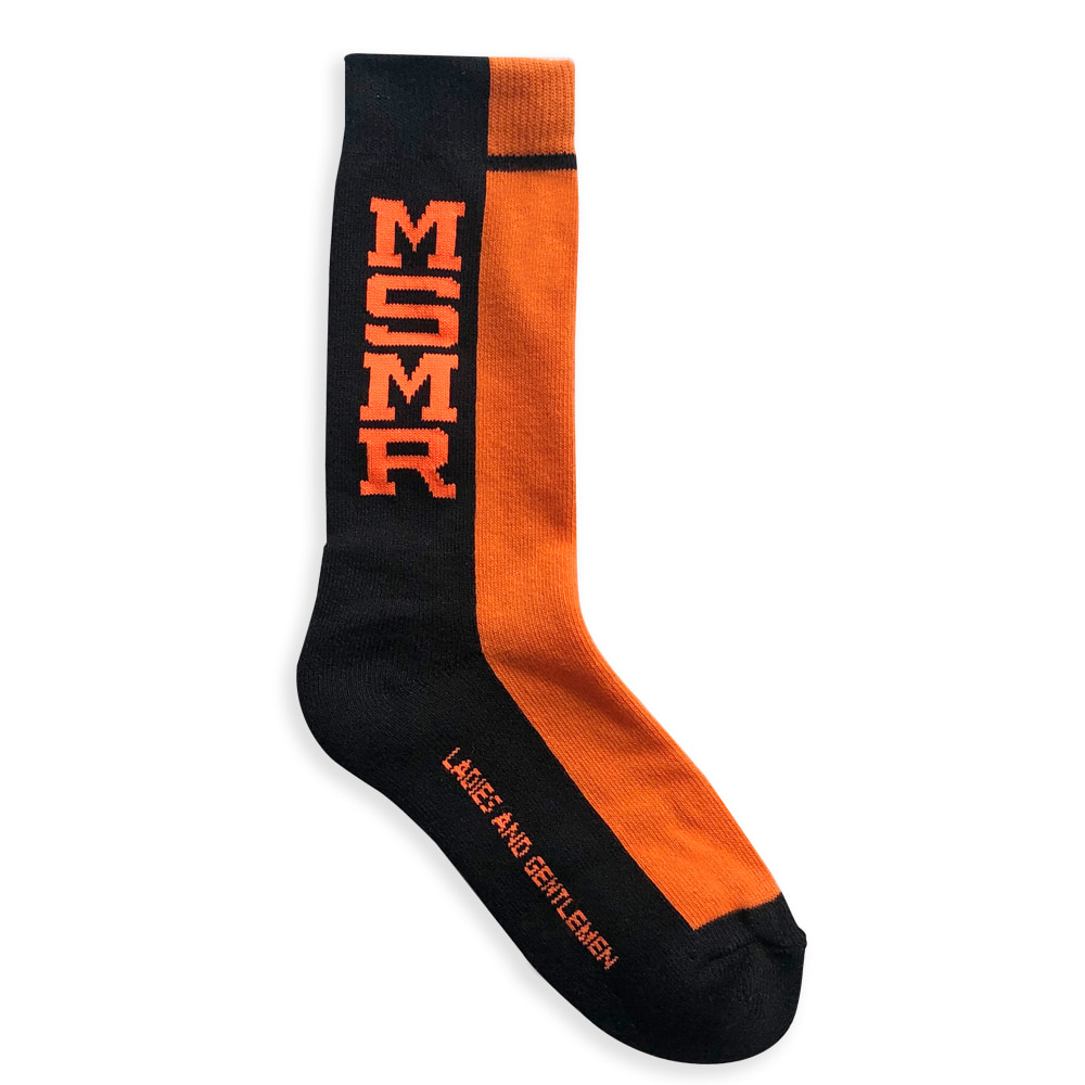 MSMR Twotone Socks Black Orange