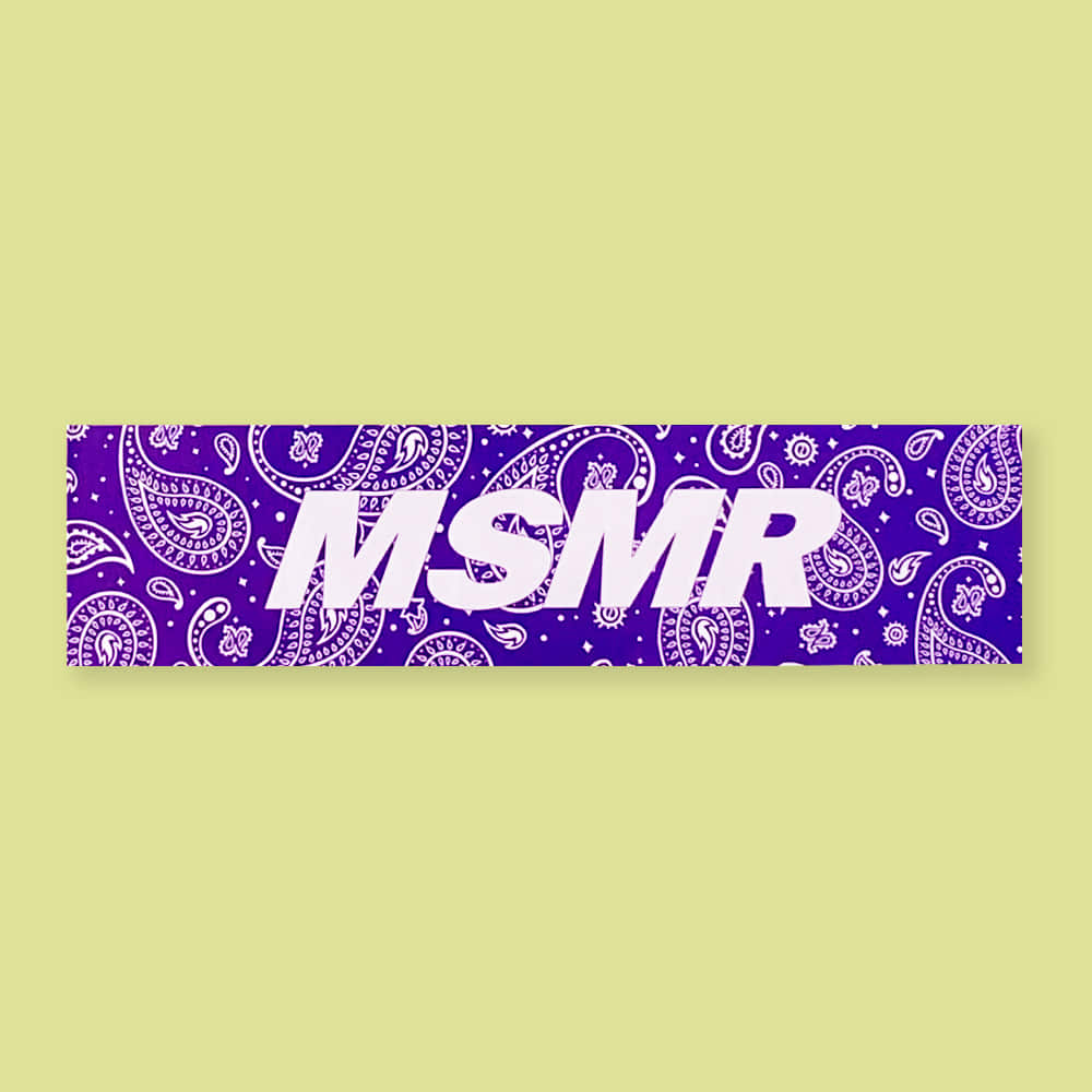 MSMR Paisley Purple Sticker