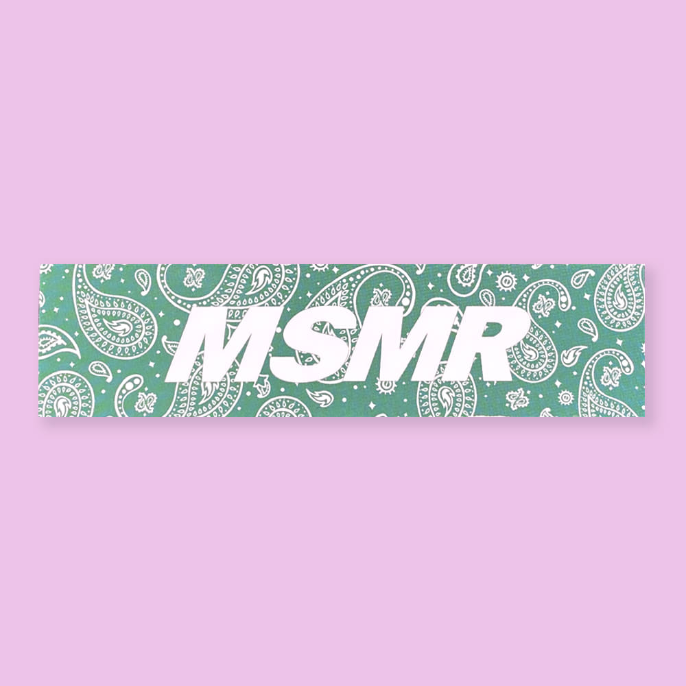 MSMR Paisley Mint Sticker