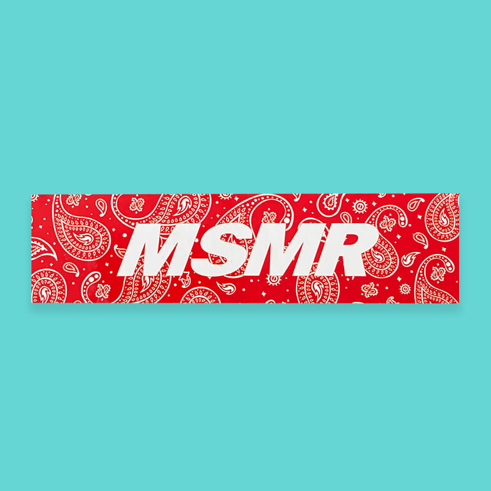 MSMR Paisley Red Sticker
