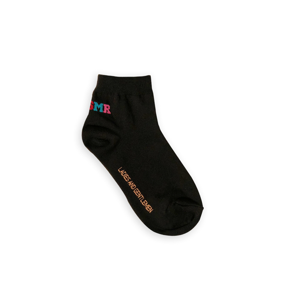 I Love MSMR Short  Socks Black