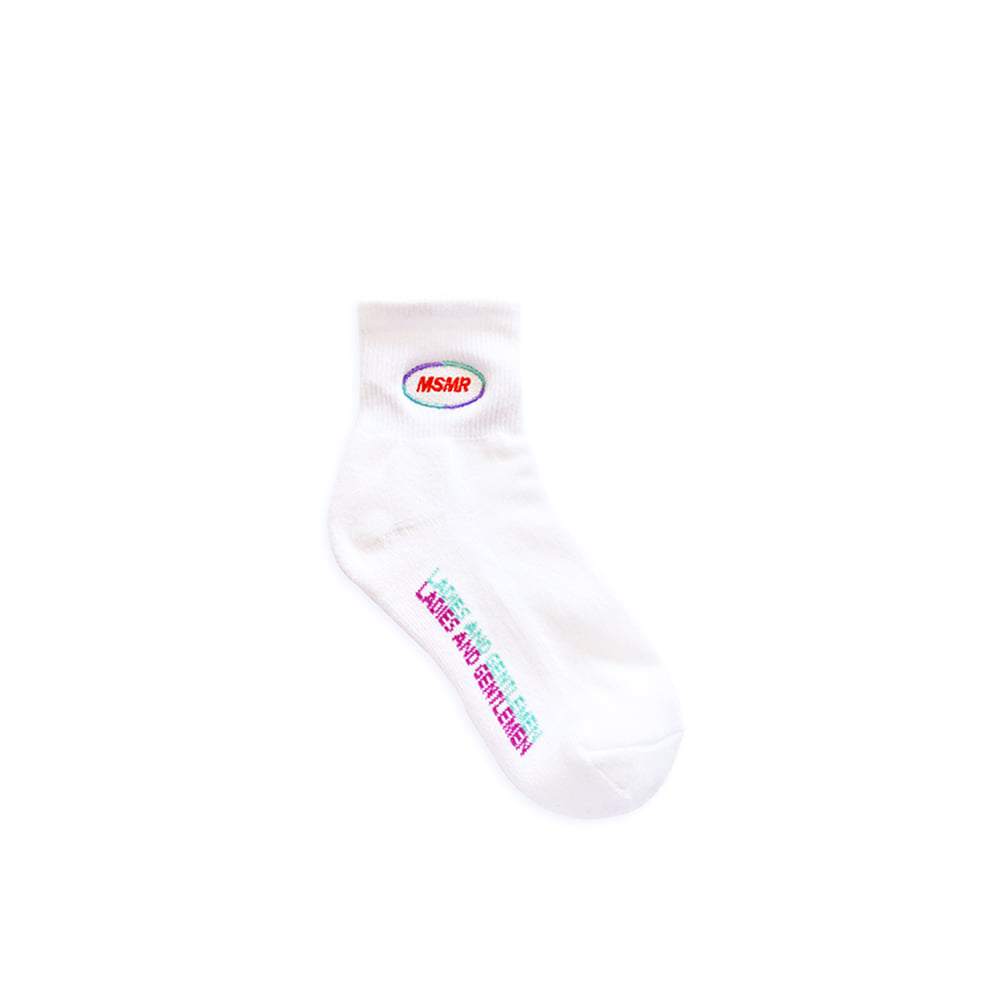 MSMR Ellipse Logo Socks Off White