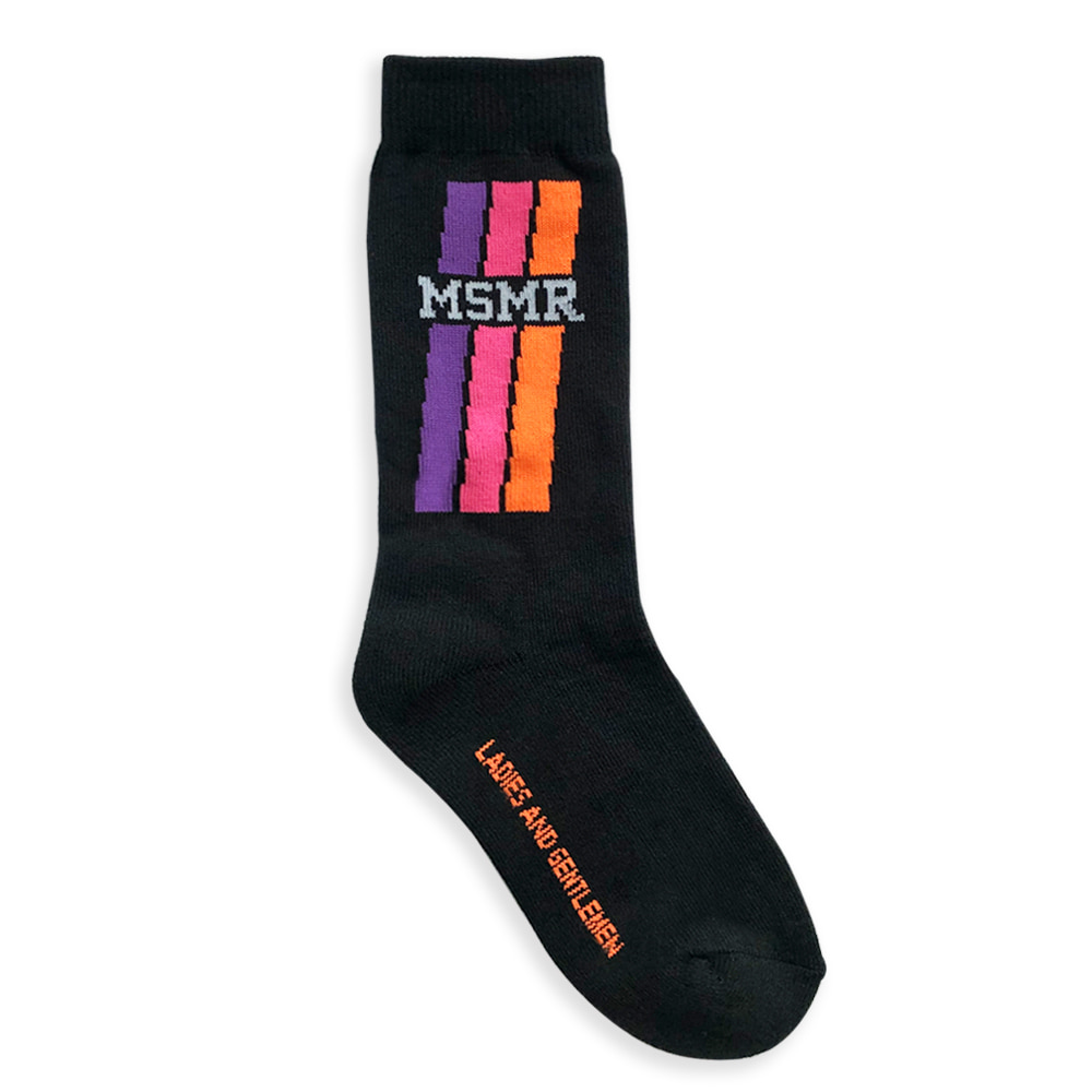 MSMR Tirple Line Socks Black