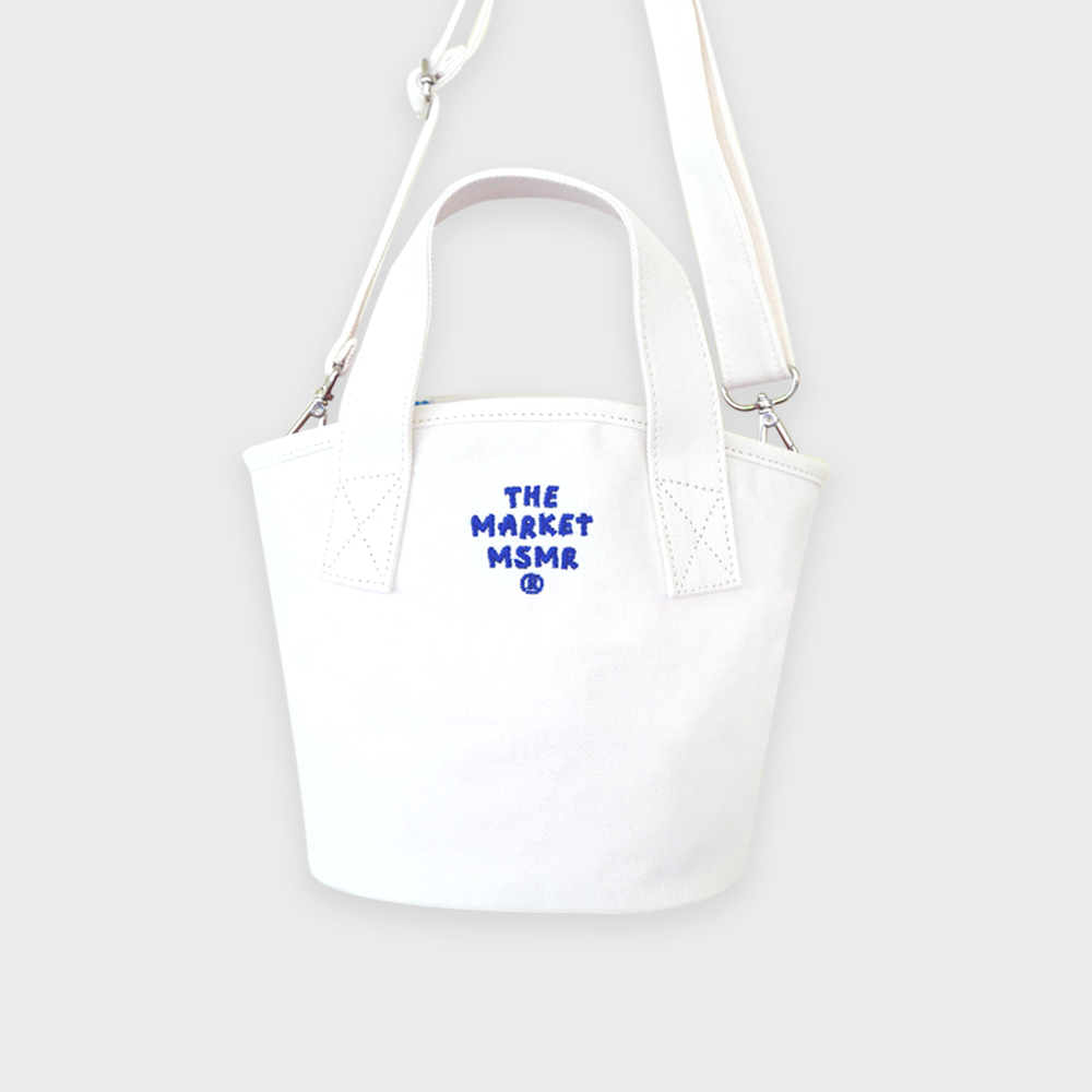 Market Basket Tote Mini Bag White